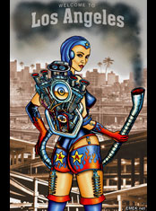 emek x: Welcome To LA,
Models,Hot Rod Leaf Blowers and Smog