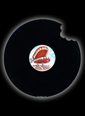 emek x: Chatter Mouth painted on an LP