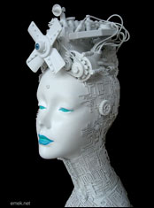 emek x: cybergirl 3D sculpture