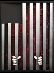 emek x: Flag #1...Trapped Code, 3D Cybertrash