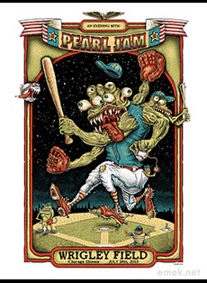 Emek Studios: Pearl Jam at Wrigley Field
