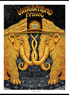Emek Studios: widespread panic red rocks 2013