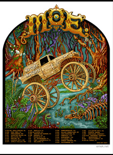 Emek Studios: moe. fall tour poster for no guts, no glory (also the album cover and art print)