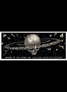 Emek Studios: queens of the stone age skull planet by Gan Golan and Emek
