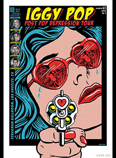 Emek Studios: iggy Pop Post Pop Depression Los angeles ca, fanpage