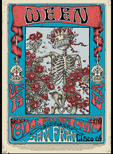 Emek Studios: Ween Skull and Roses 2016