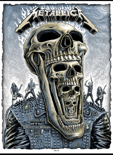 Emek Studios: Metallica Seattle Emek Silkscreen VIP edition on Pearl Paper 2017