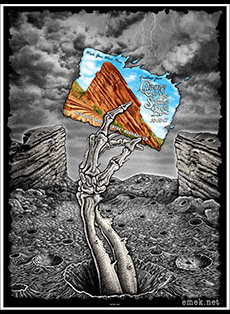 Emek Studios: Slightly Stoopid silkscreen on Pearl Paper 2017