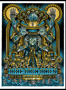 Emek Studios: Nine inch nails new york, ny burwell emek collaboration poster