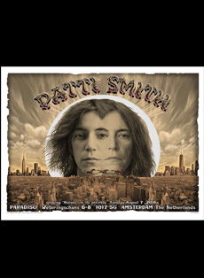 Emek Studios: Patti Smith plays Amsterdam sunset horse poster two nights