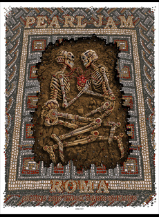 Emek Studios: Pearl Jam Rome shows, skeletons 1 heart