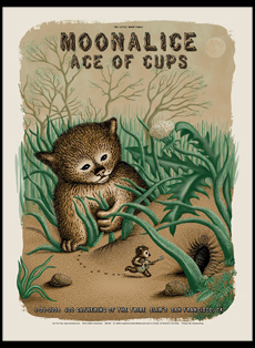 Emek Studios: Moonalice and Ace of  Cups perform on 4/20 in CA children book illustration throwback by Emek
