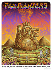 emek x: foo fighters brick pyramid heart at portland, or