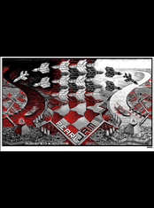emek x: Pearl Jam Seattle 2018 "Endless War" by EMEK, version black or red