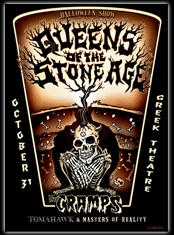 emek x: qotsa w/ the cramps skullboy printed on resin