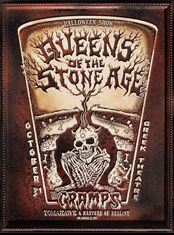 emek x: qotsa w/ the cramps skullboy printed on resin