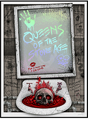 emek x: queens of the stone age at portland memorial coliseum, or mirror on foil paper jan 2018